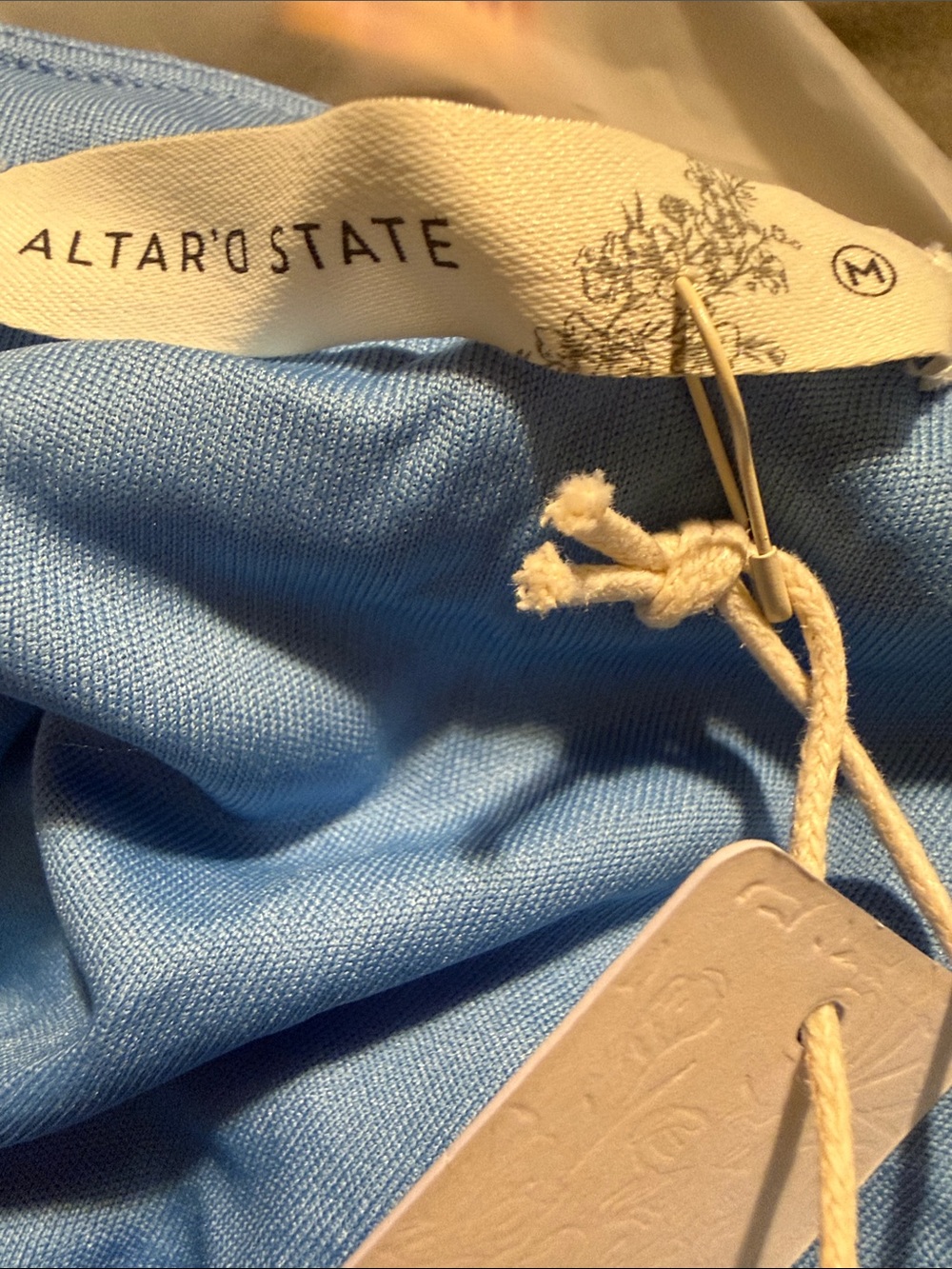 Strapless Textured Maxi Dress in Periwinkle Blue - Picture 6 of 7